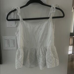 Madewell Eyelet Top Sz S
